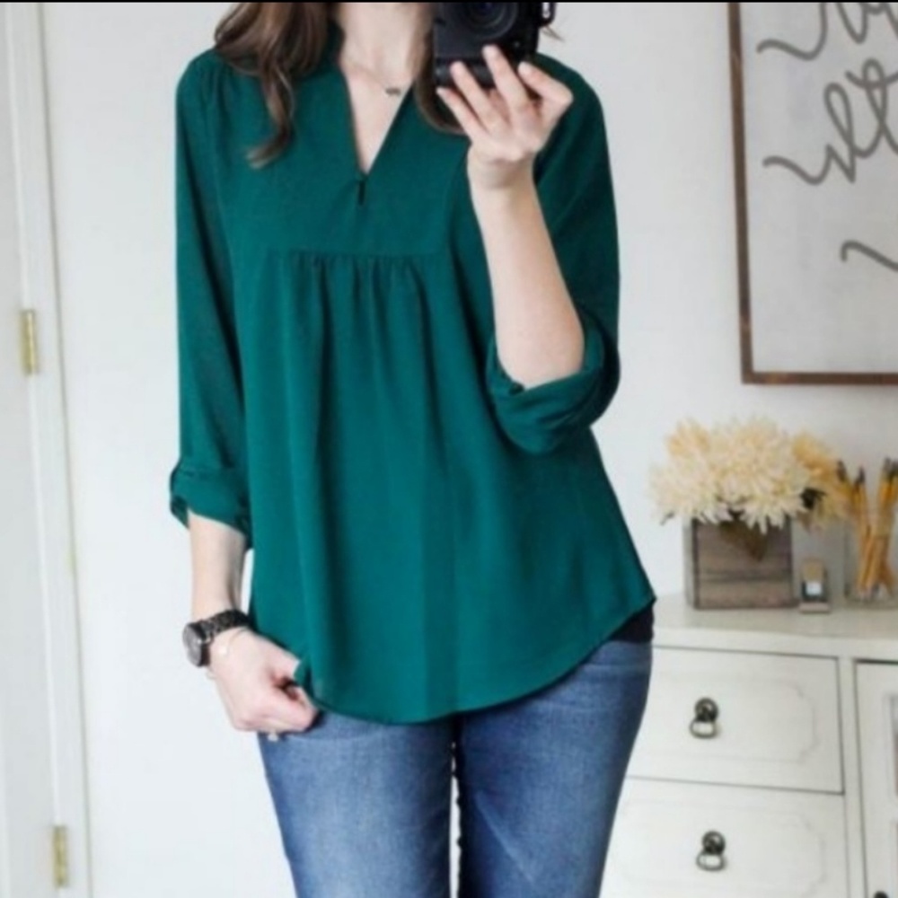Brixon Ivy green blouse for Stich Fix.